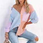 chemise gaze de coton rose pastel femme