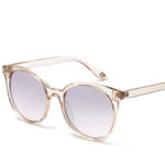 Lunettes de soleil oversize plastique transparent femme 3