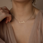 collier personnalisé prénom plaqué or la selection parisienne