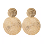 boucles doreilles pendantes rond or