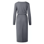 robe longue casual bleu gris femme pas chère