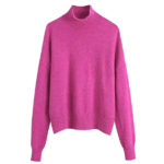pull tendance rose fushia femme