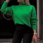 pull tendance vert femme mode automne hiver