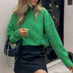 pull tendance vert femme