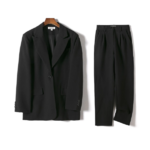 tailleur femme blazer pantalon noir tendance pas cher