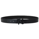 ceinture cuir noir boucle noire serpent accessoire chic