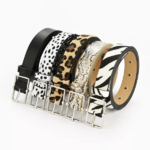 ceinture imprimée tendance léopard femme