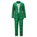 tailleur veste pantalon chic femme vert tendance automne hiver 2022