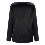 chemisier satin noir femme en ligne pas cher
