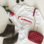 Tshirt Femme Lamour blanc 2
