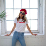 Tshirt Femme Lamour blanc 3