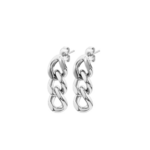 boucles doreilles pendantes torsadées argent