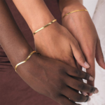 Bracelet fin plaqué or acier inoxydable bijou chic minimaliste