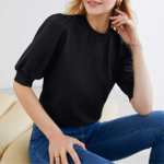 blouse noire tendance femme automne hiver 2022