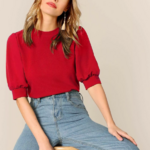 blouse rouge tendance femme