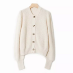Cardigan blanc mohair chic femme mode automne hiver paris