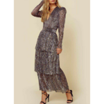 robe longue à paillettes femme tendance soirée événement tenue invitée mariage