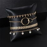 bracelet breloque multiple doré femme boho chic