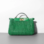 sac à main vert en cuir
