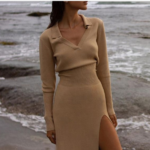 robe longue hiver femme en laine chic pas chère