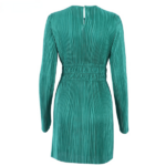 robe courte mini verte dos nu chic fêtes de fin dannée