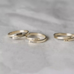 bague personnalisée gravure or or rose argent