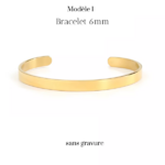 bracelet jonc gravure personnalisée acier inoxydable pas cher
