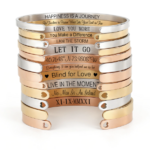 bracelet jonc gravure personnalisée bijou cadeau femme