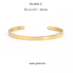 bracelet jonc gravure personnalisée cadeau noël tendance femme