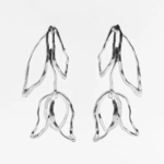 boucles doreilles longues pendantes rétro argent