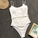 Maillot de bain 1 pièce femme blanc 1