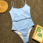 Maillot de bain 1 pièce femme bleu 1