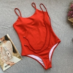 Maillot de bain 1 pièce femme rouge 2