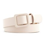 ceinture blanche 2 femme boucle carrée