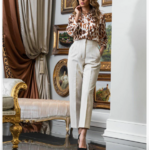chemisier imprimé léopard tendance femme