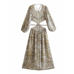 2022-Women-Sexy-Print-Hollow-Out-Maxi-Dress-Elegant-Lantern-Long-Sleeve-O-neck-Dresses-Summer