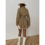 robe chemise kaki femme mode paris