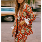 blazer tailleur imprimé hippie chic femme