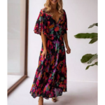 robe maxi fleurie chic femme