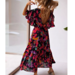 robe longue fleurie chic femme petit prix