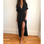 robe longue noire casual chic