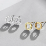 petites boucles doreilles minimalistes acier inoxydable