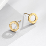 petites boucles doreilles dorées acier inoxydable plaqué or
