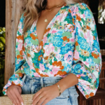chemisier à fleurs femme