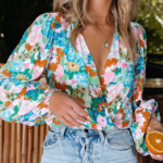 chemisier femme imprimé fleuri