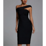 robe noire moulante chic femme
