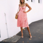 robe à bretelles imprimée tendance femme