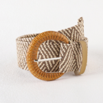 ceinture tressée naturelle marron