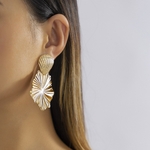 Boucles-d-oreilles-coquillage-pliss-en-m-tal-bijoux-europ-ens-et-jeunesse-personnalis-s-eau