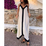 robe longue à bretelle casual chic blanche